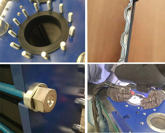 可拆式板式換熱器細節(jié)圖 可拆式板式換熱器細節(jié)圖